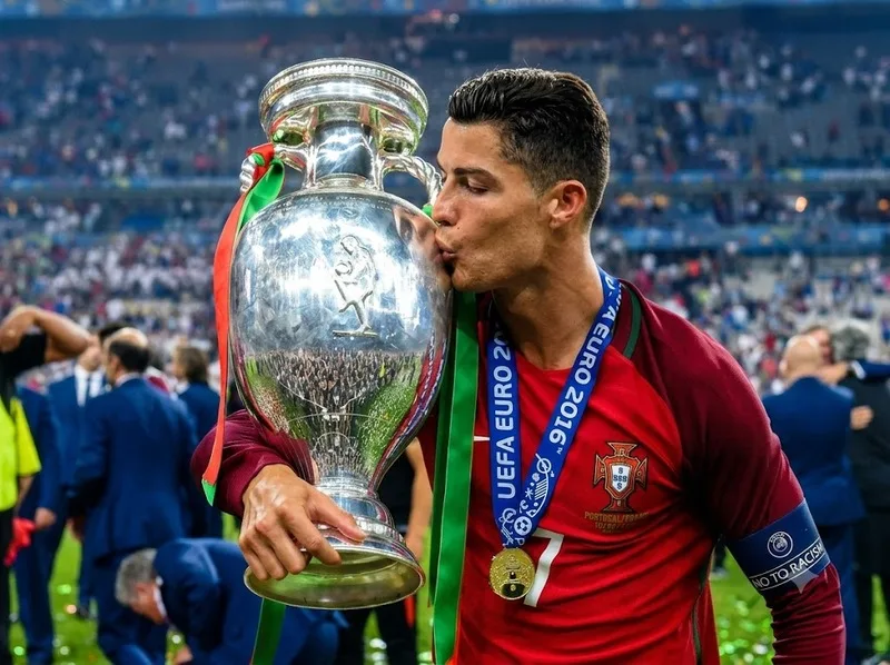 Ronaldo giữ kỷ lục 14 bàn thắng và 30 trận tại vòng chung kết Euro.
