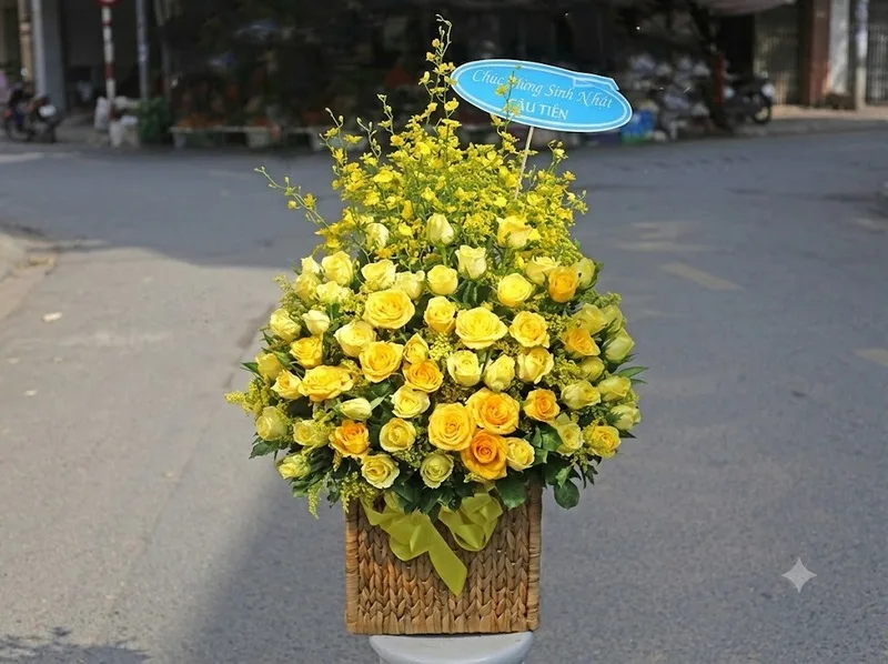Hoa hồng vàng phù hợp sinh nhật, tốt nghiệp và khai trương