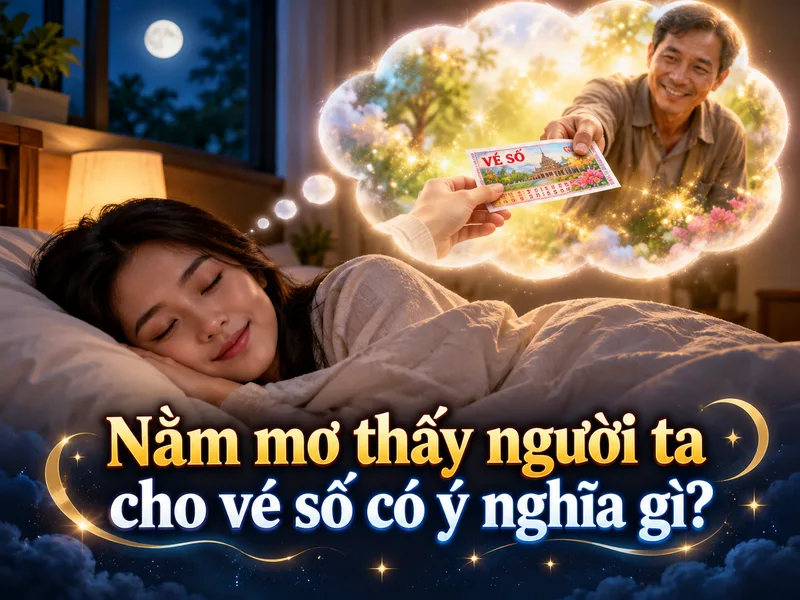 Nằm mơ thấy người ta cho vé số thường gợi liên tưởng đến cơ hội